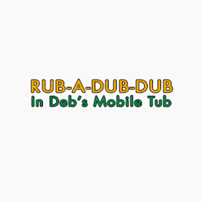 Rub-A-Dub-Dub In Deb's Mobile Tub Logo