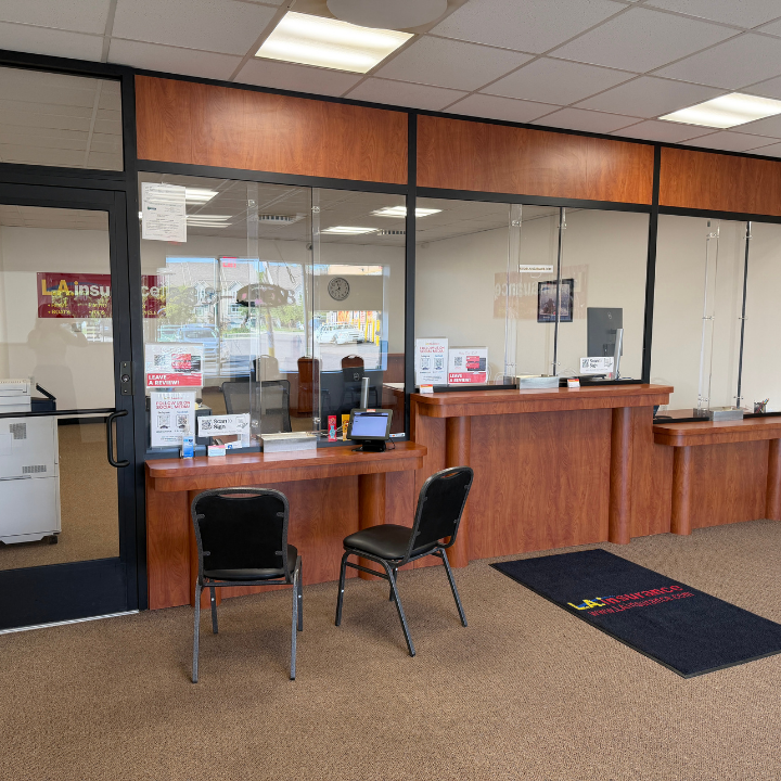 Interior of the L.A. Insurance Agency located at 540 E. Warren Ave. in MI
