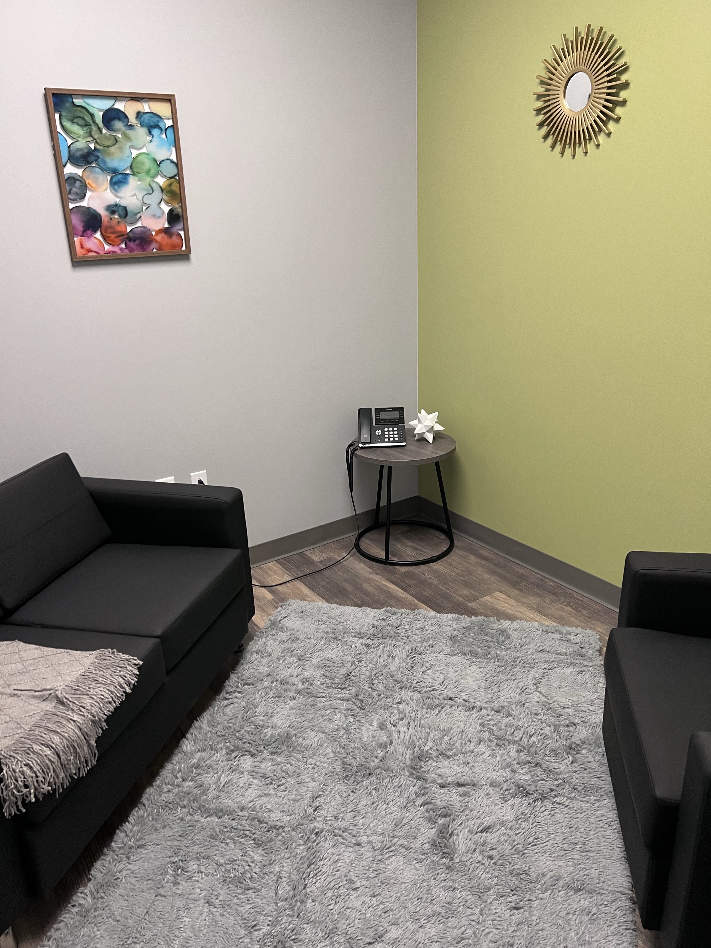Counseling room of Community Medical Services' New Hope, MN clinic.