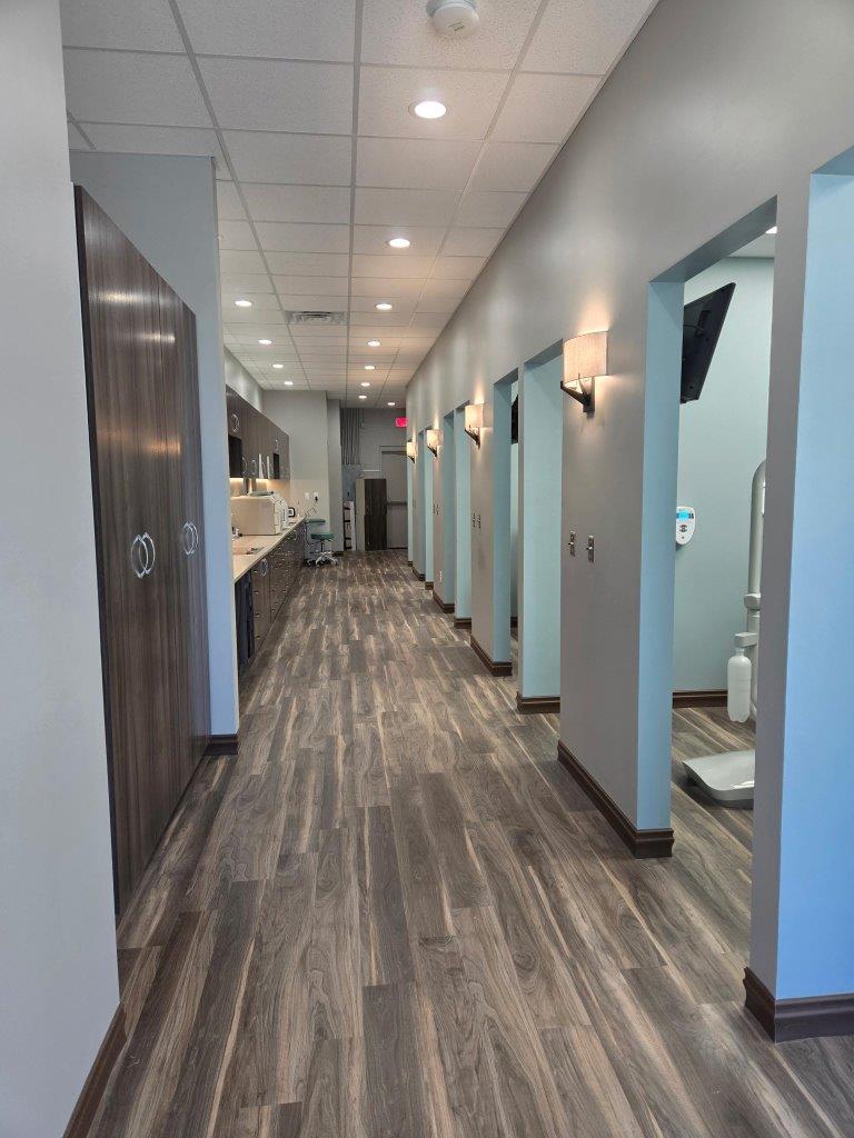 Office hallway, Distinctive Dentistry. Dentist in Irmo, SC. 