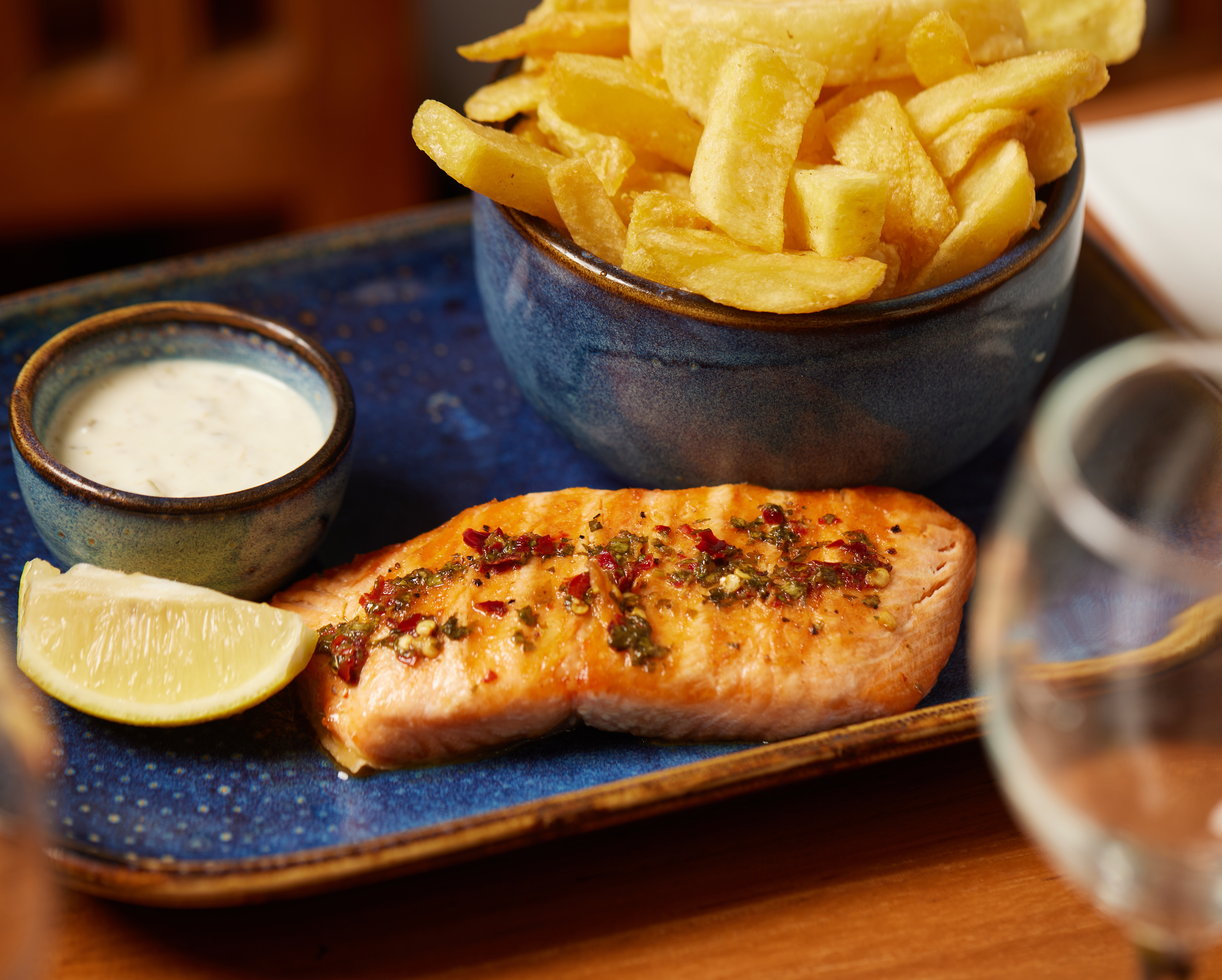 Delicious grilled fish at Bankers, Western Road restaurant