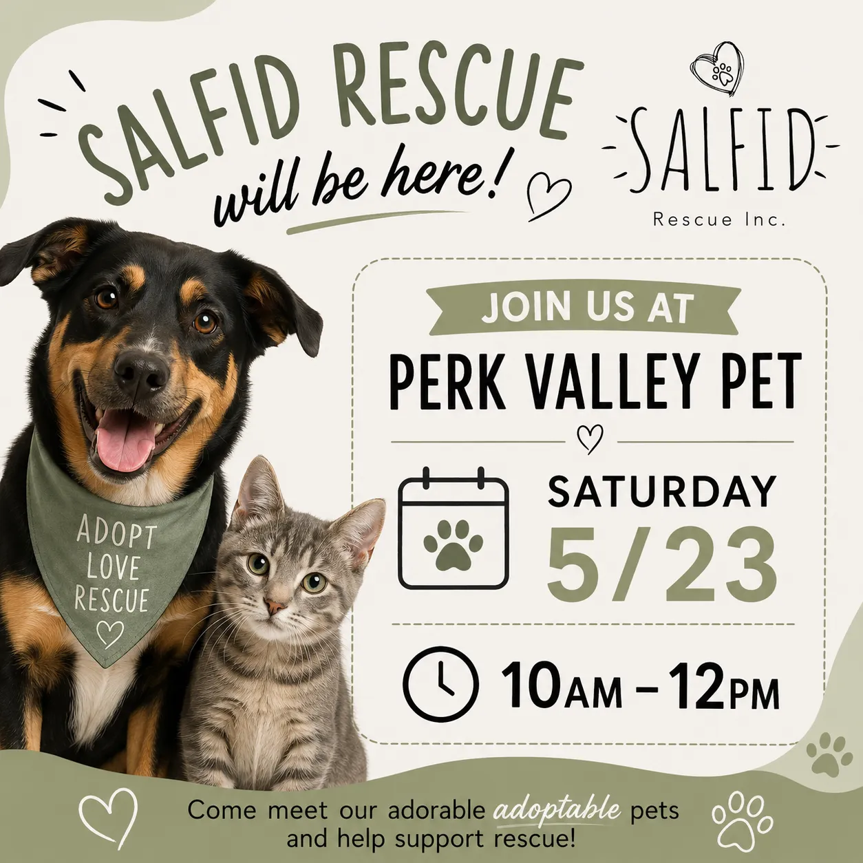 Image of Local Pet Event Salfid Rescue Adoption Event Nearby