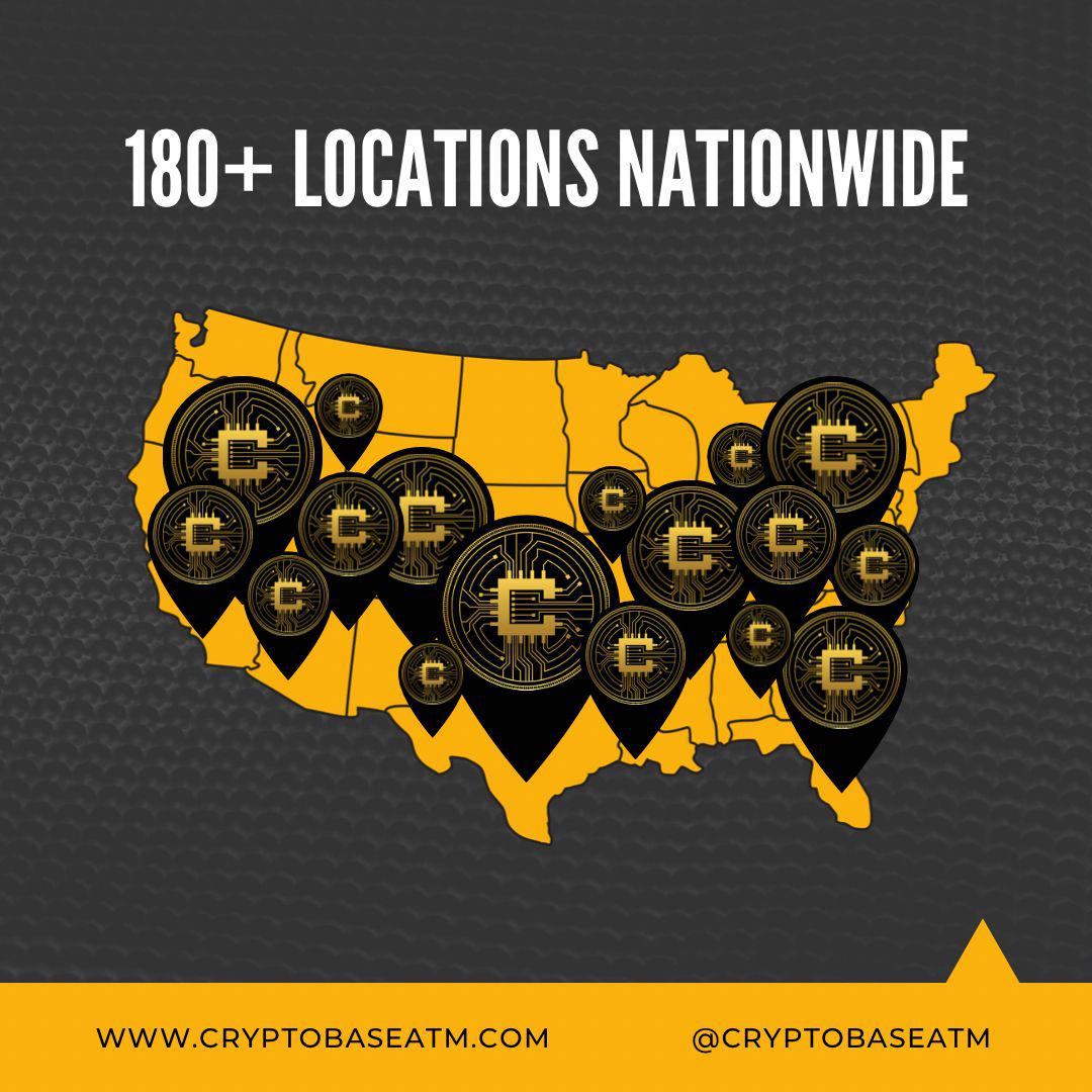 Multiple Cryptobase ATM locations across the U.S.
