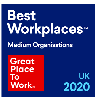 Best Workplaces in Medium Organisations UK 2020 logo