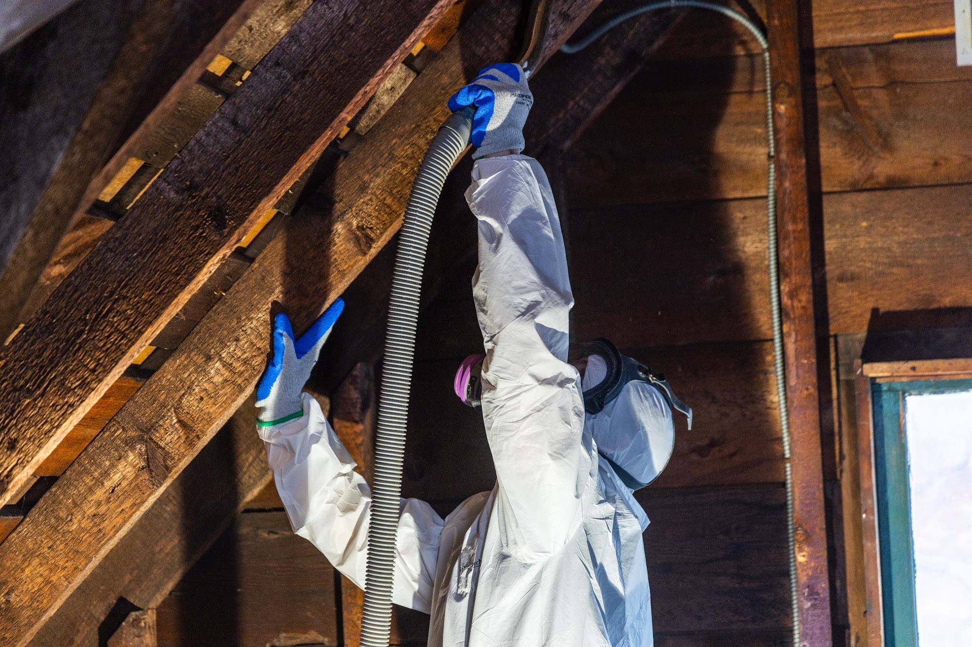 Detailed HEPA vacuum work is part of CT Mold Remediation Specialists' thorough cleaning process. 