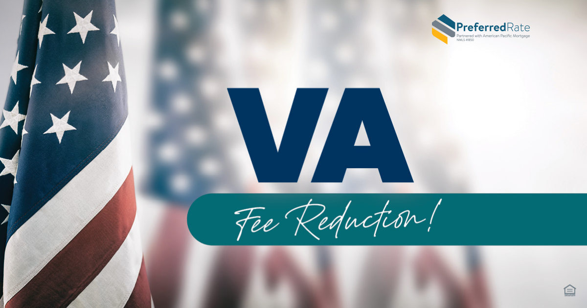 Great news! The U.S. Department of Veterans Affairs (VA) is reducing funding fees for purchase, construction and cash-out VA loans. Veteran or current member of the military? Reach out today!