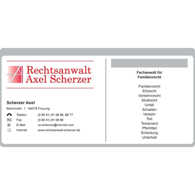 Rechtsanwalt Axel Scherzer in Freyung