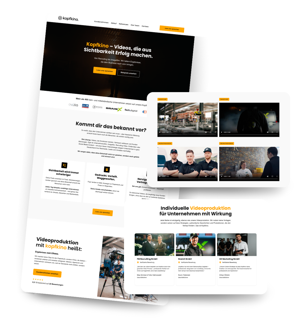 Bilder webseita Webdesign