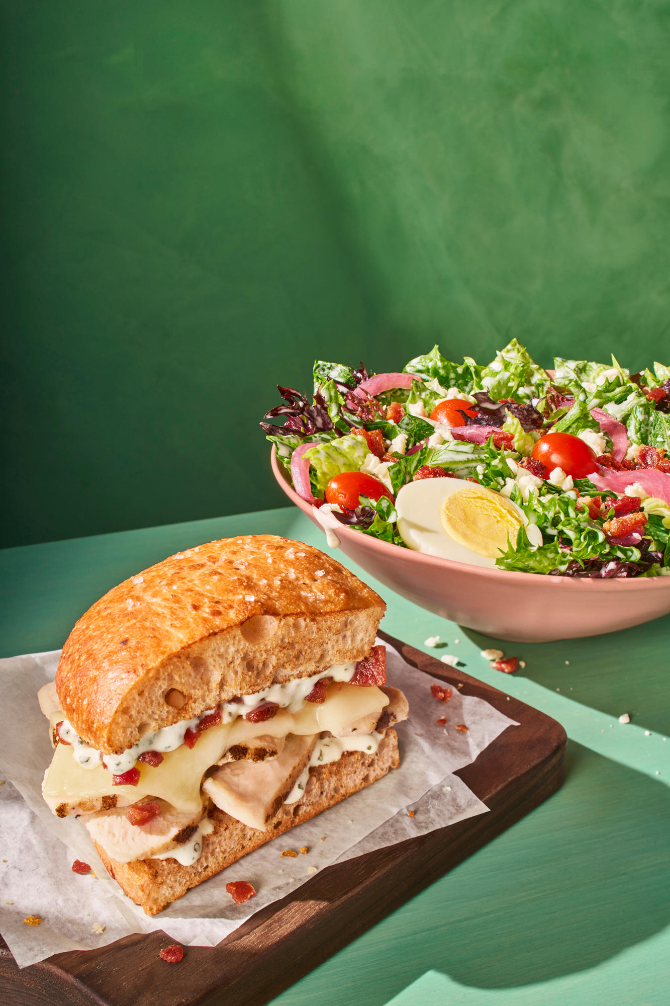 Chicken Bacon Rancher & Ranch Cobb Salad You Pick 2 Panera Bread Anaheim (714)279-9137