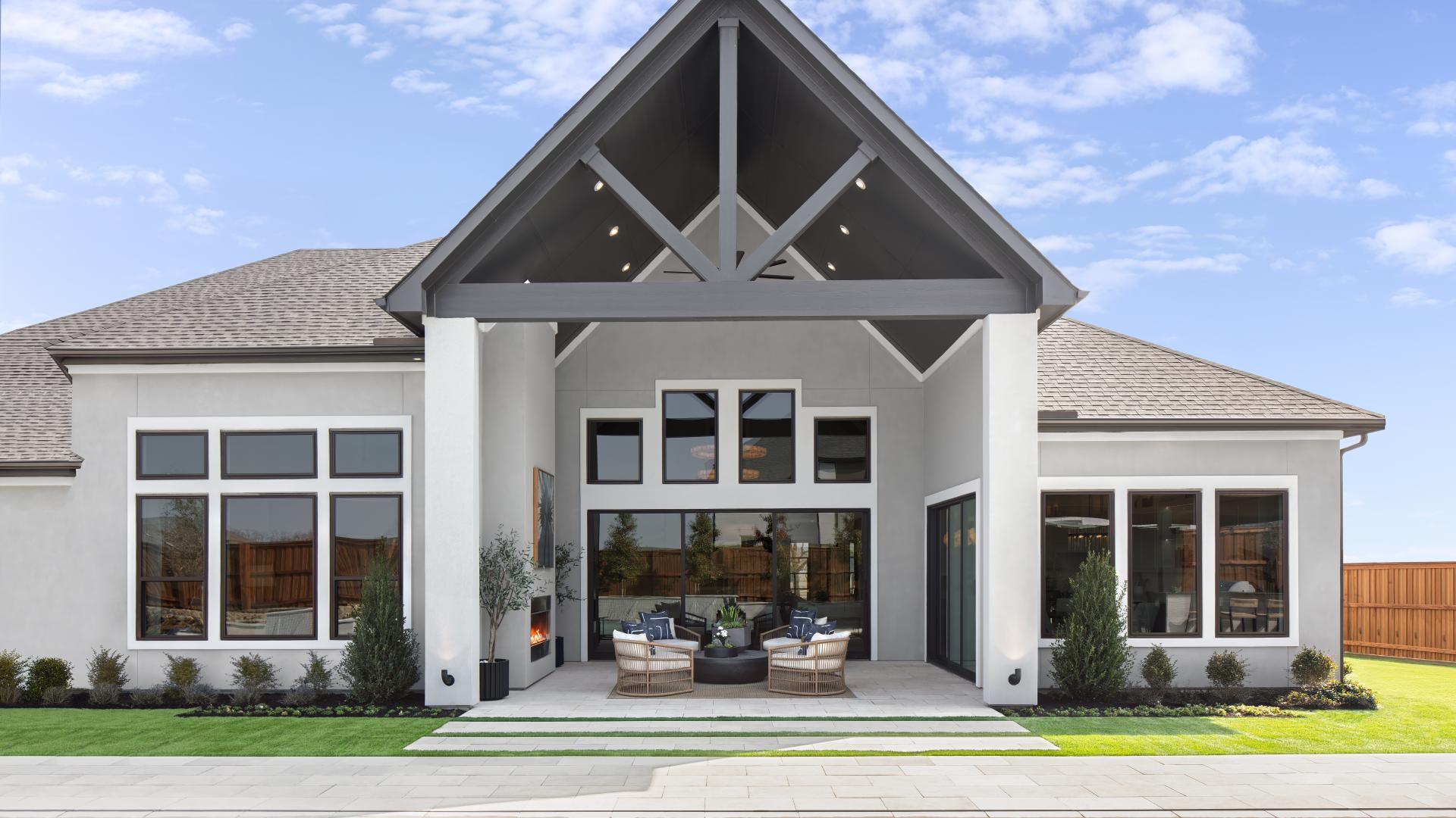 Spacious covered patios