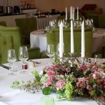Hochzeit granz tisch- Blütenkorb München