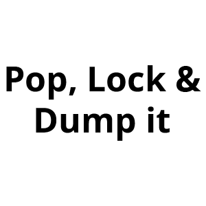 Pop, Lock & Dump it Logo