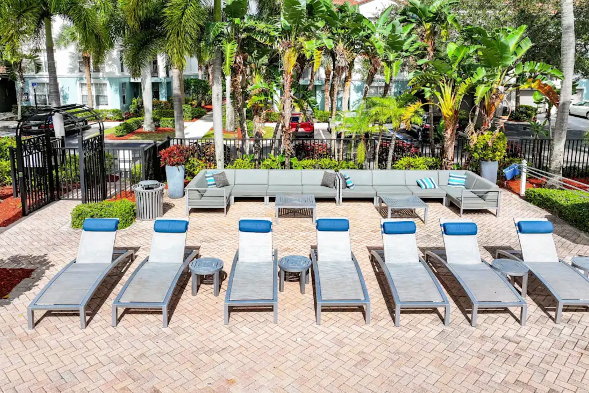 Sun Deck and Poolside Lounging Areas