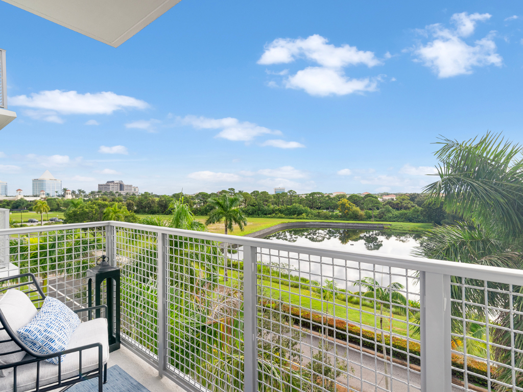 Balcony View at The Marc Luxury Apartments in Palm Beach Gardens FL