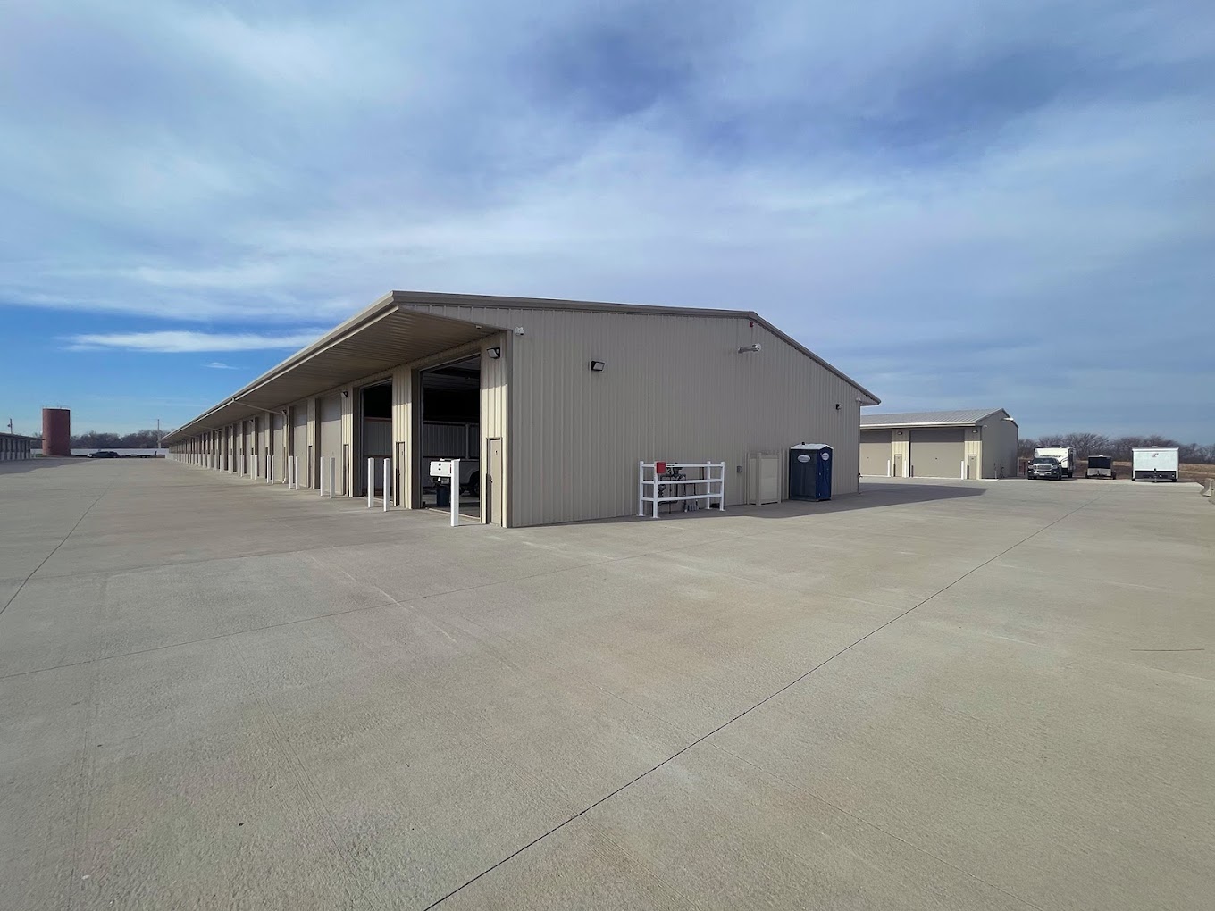 RV repair facility just off US-169 in Missouri