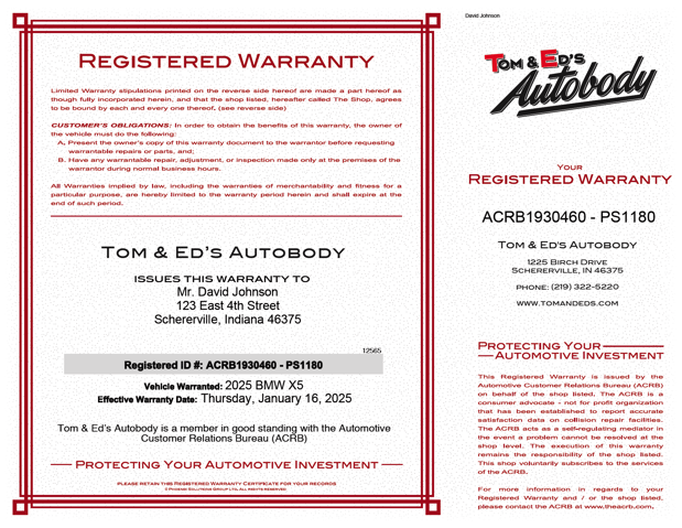 Images Tom & Ed's Autobody of Schererville
