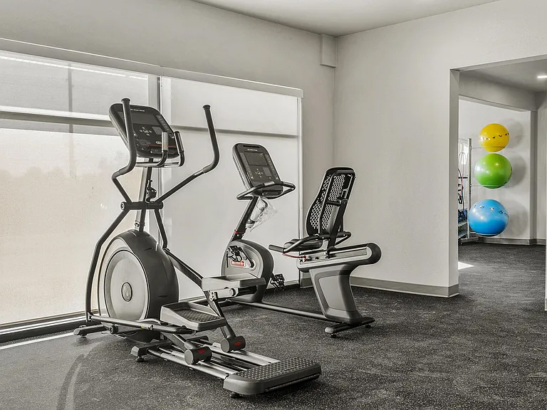 Gym with Stationary Bike 