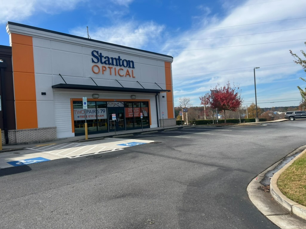 Storefront at Stanton Optical Store Athens GA 30606