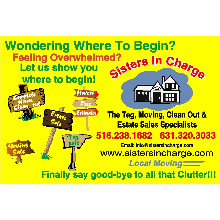 Sisters in Charge Tag Sales Professionals
