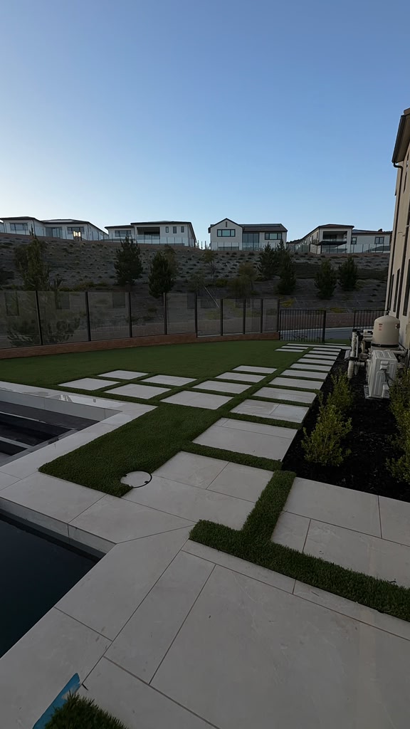 Hyperion Synthetic Turf and Landscaping - After hardscape construction