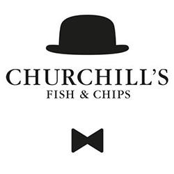 Churchill's Fish & Chips Sawston Logo