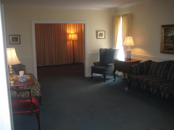 waiting room for Walker's Funeral Home & Cremation Services
204 N Churton St, Hillsborough, NC 27278