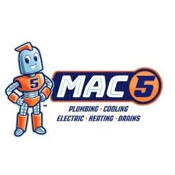 MAC 5 Services: Plumbing, Air Conditioning, Electrical, Heating, & Drain Experts Logo
