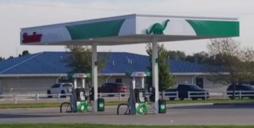 Sinclair Gas Station Fueling Island