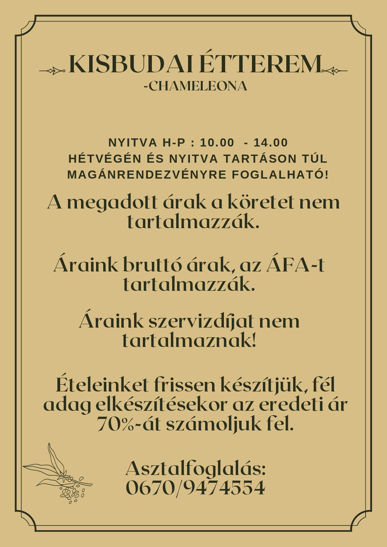 Images KisBudai Étterem - Székesfehérvár Chameleona