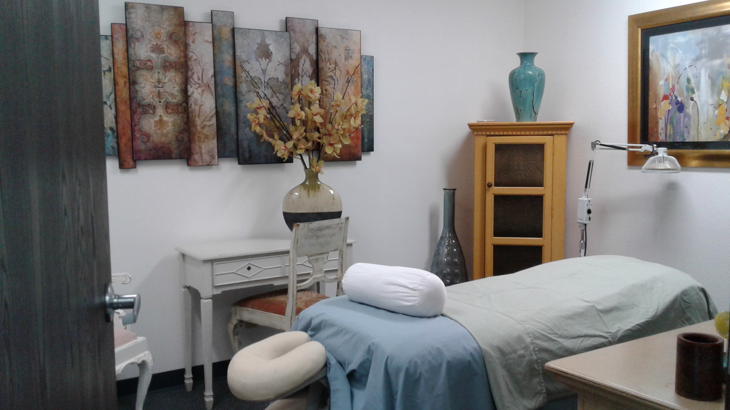 A room where we practice alternative medicine to provide holistic health.
