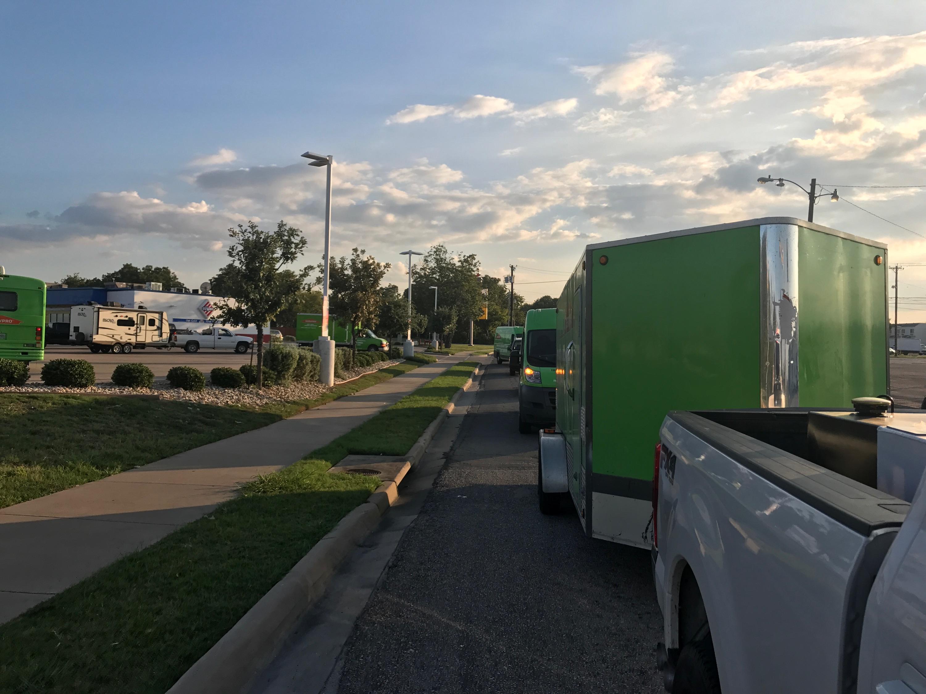 SERVPRO of The Seacoast was contracted by Advanced Auto Parts to complete the restoration to their stored in the areas affected by Hurricane Harvey.