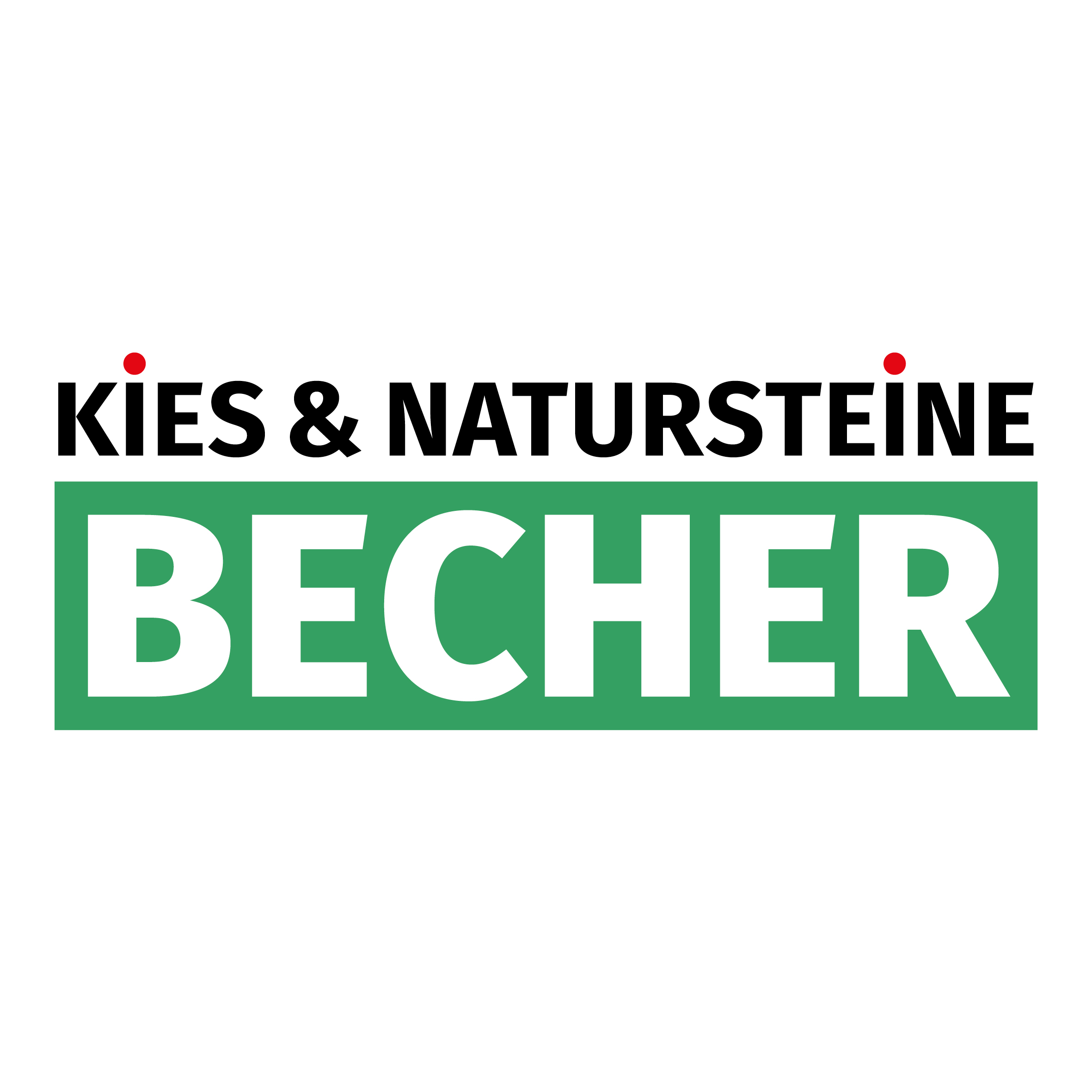 Kies & Natursteine Becher Logo