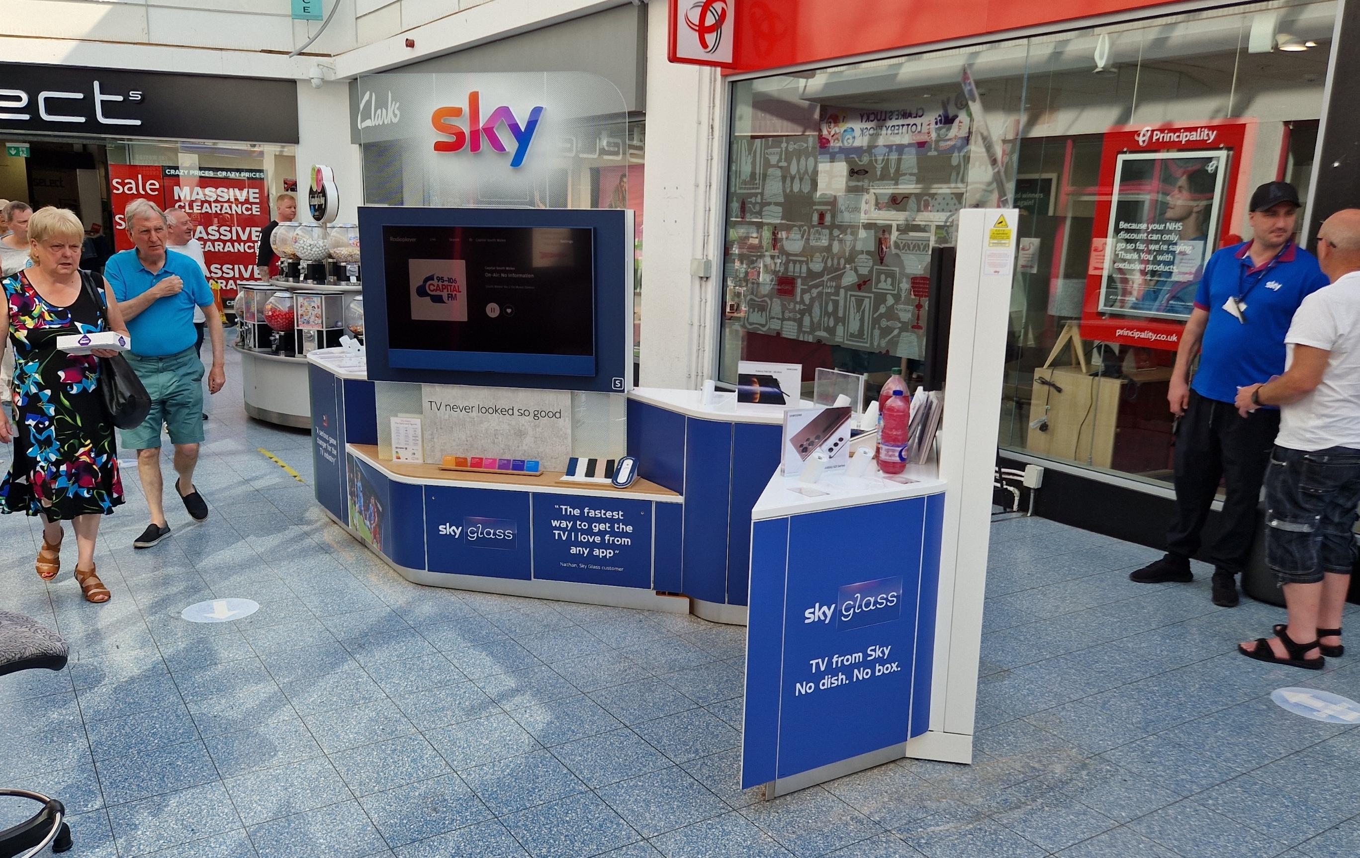 Sky Store Beacon Place Shopping Centre, Merthyr Tydfil