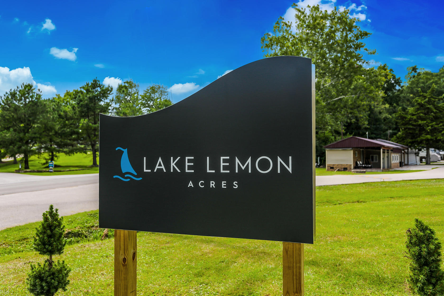Lake Lemon Monument Sign