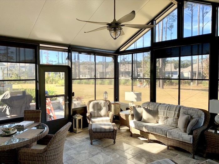 Just because summer came to an end doesn’t mean you have to sacrifice your outdoor space- create a second living space with our sleek solar shades! With their sleek design and effortless functionality, you can enjoy the crisp fall air effortlessly from the comfort of your Hilton Head Island home. Pl