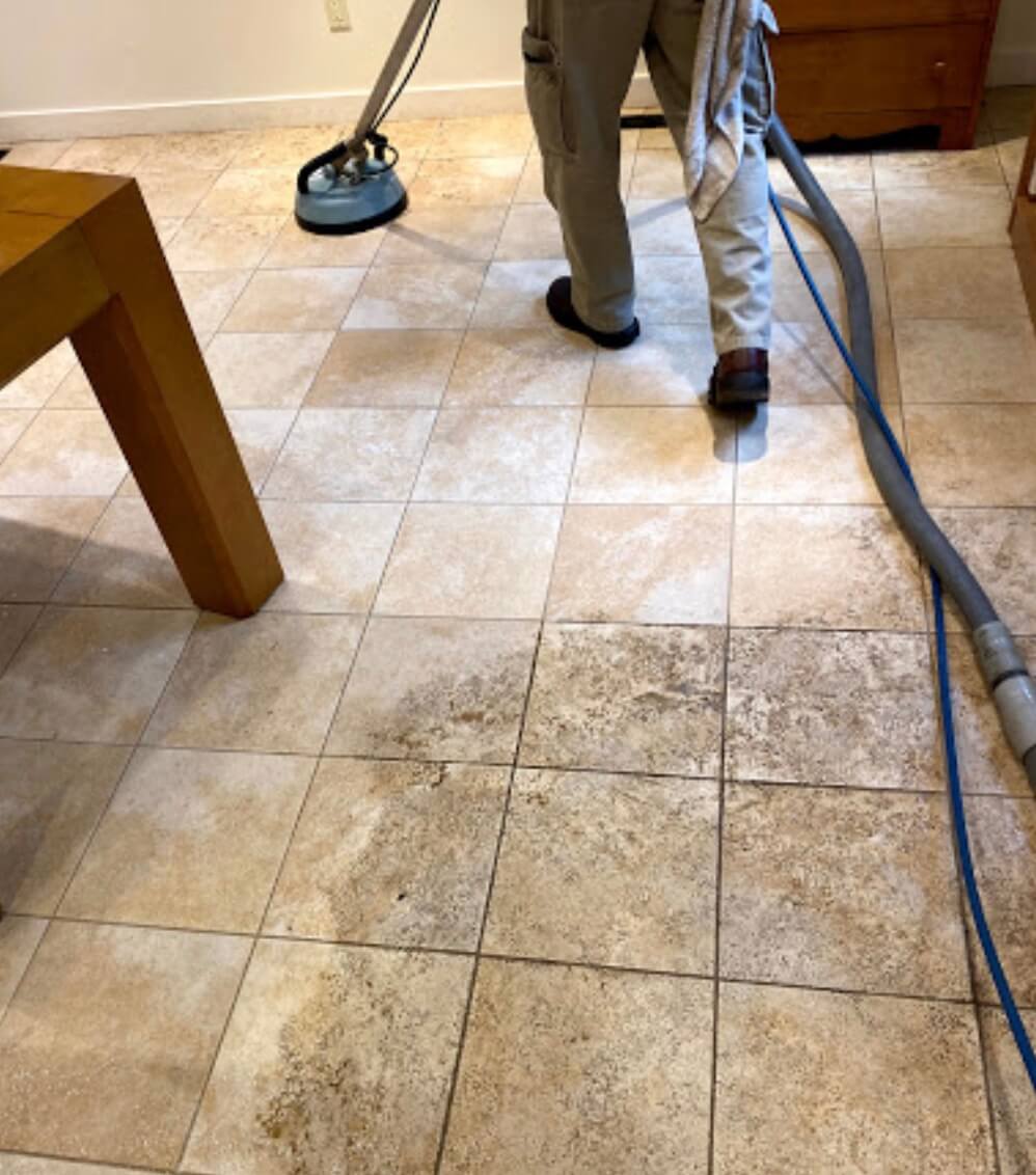 Before & After Tile Cleaning