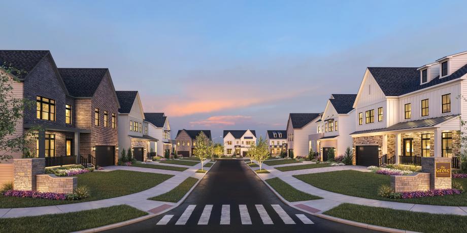 The Grove at Dominion Hills community entrance