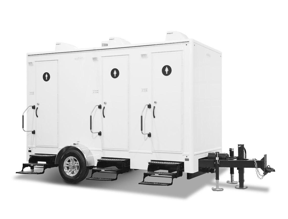3 stall luxury restroom trailer for special events