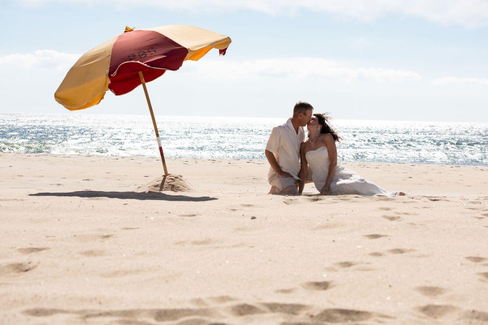 Barefoot Beach Bride Photo