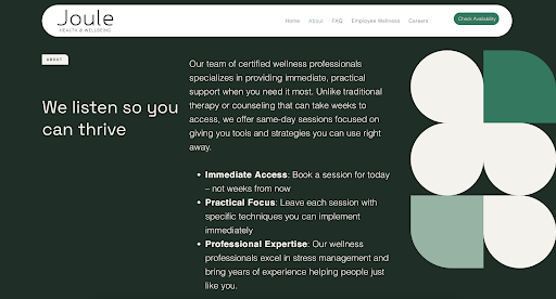 Images Joule Health & Wellbeing