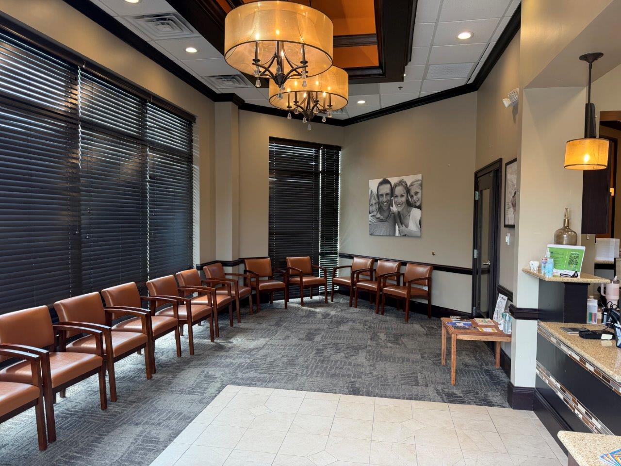 Waiting area, Monocacy Dental Care. Dentist in Frederick, MD. 
