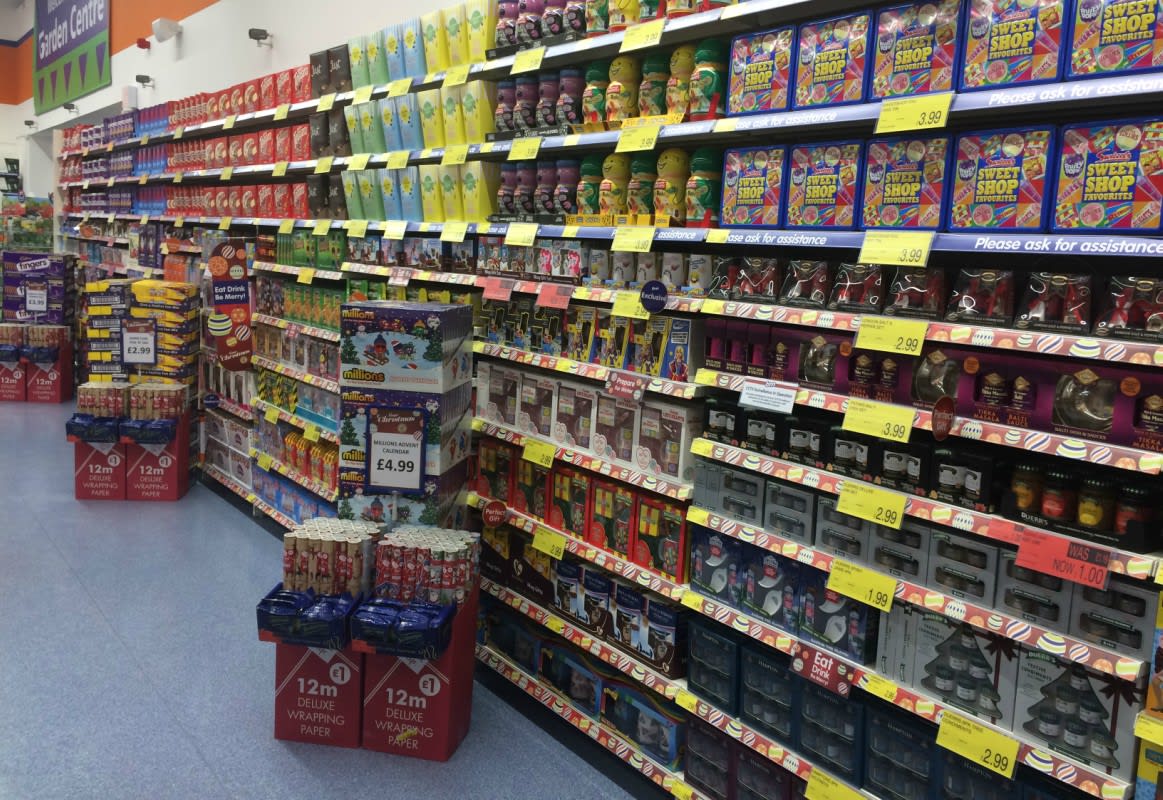 B&M stock a huge range of confectionery for Christmas at the new Llanelli store.