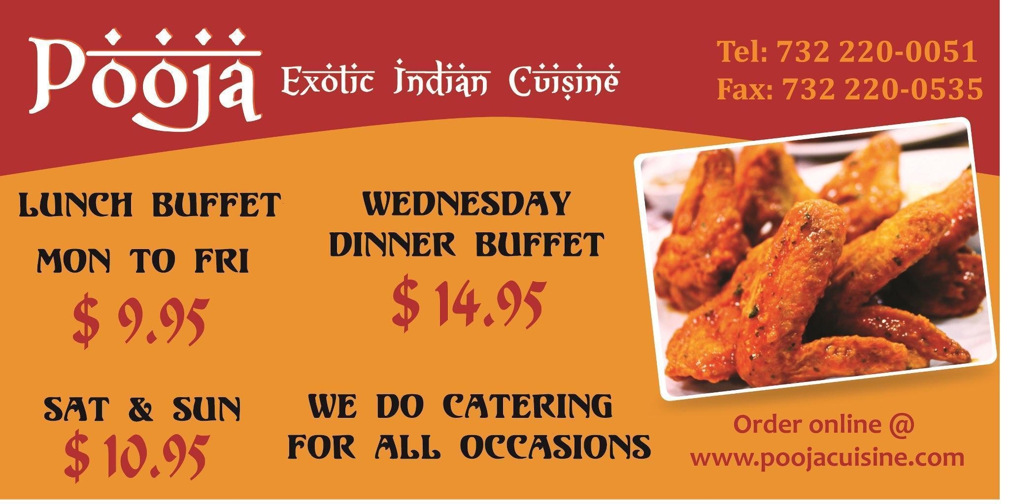 Pooja Exotic Indian Cuisine in Somerset, NJ 08873 - ChamberofCommerce.com