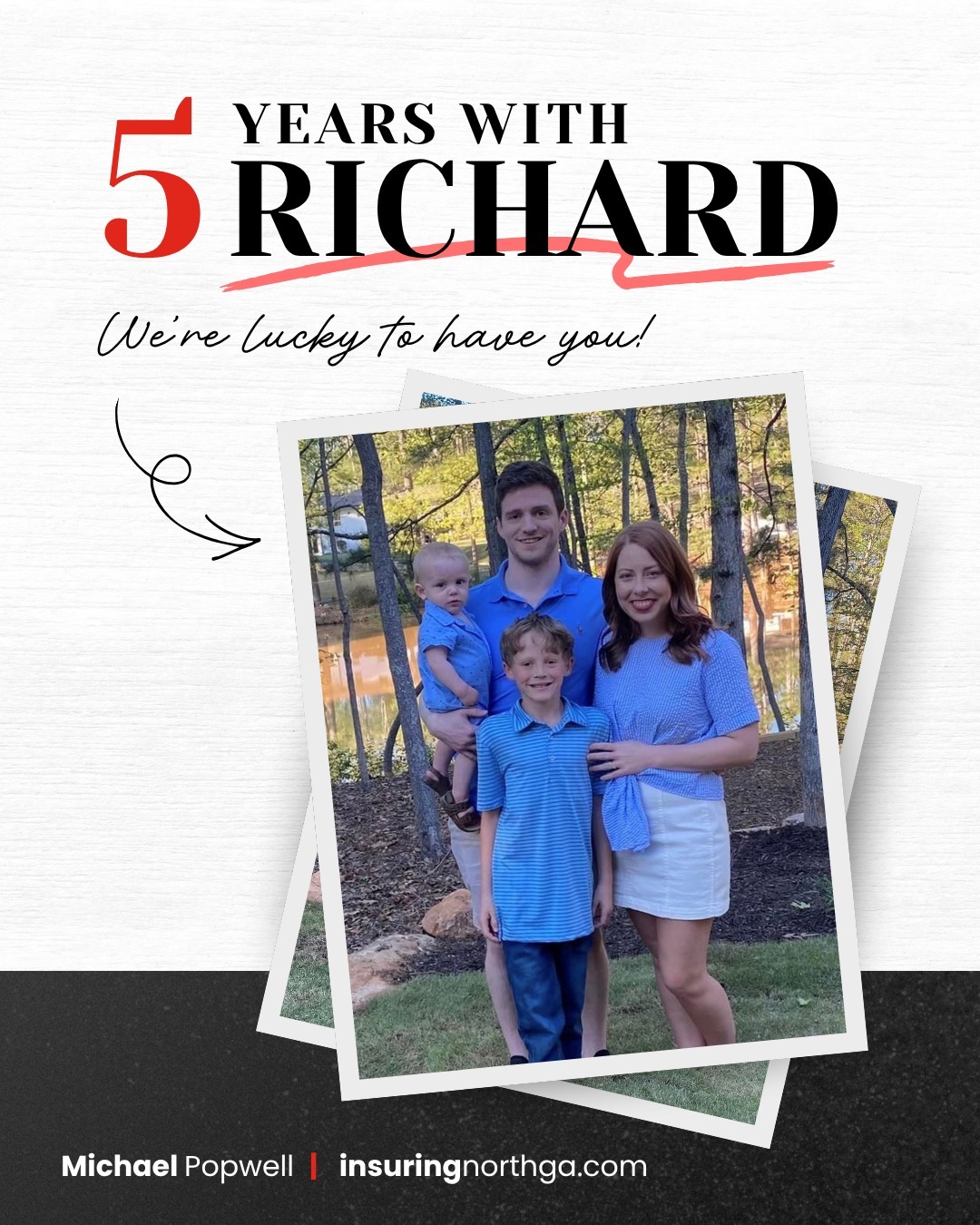 Congratulations on 5 years, Richard!