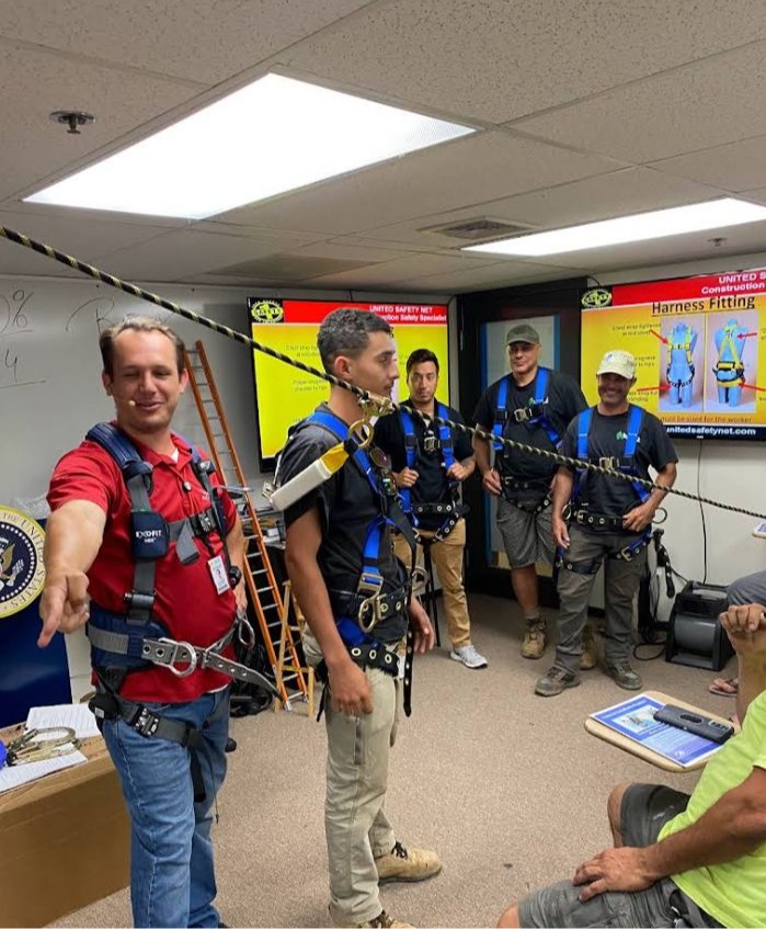 OSHA Training at United Safety Net in Massachusetts, by Rony Jabour, certified OSHA Trainer