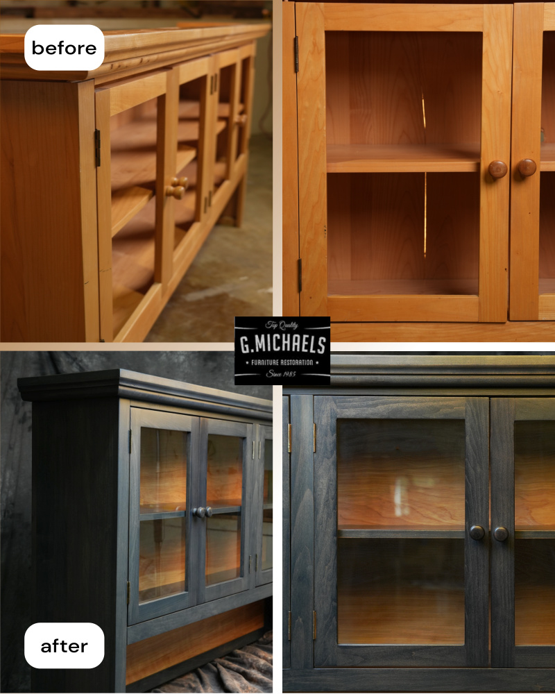 Cabinet Refinishing Project in Fort Collins - Before & After