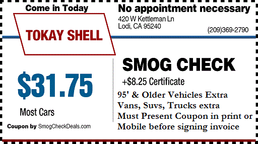 Tokay Shell Smog Check Photo