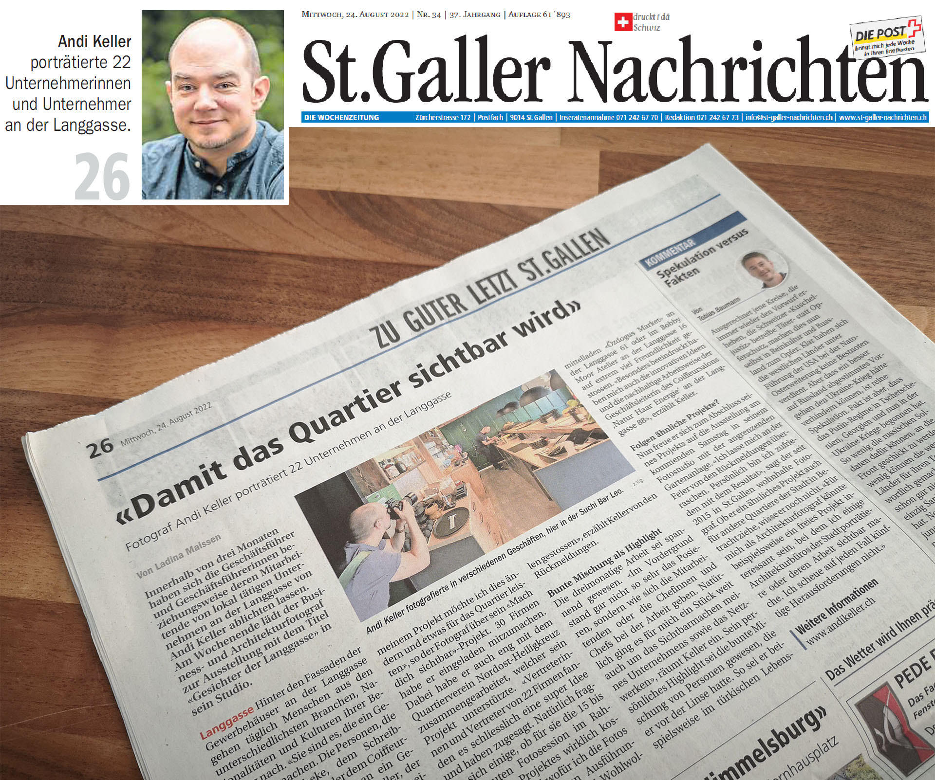 Andi Keller Fotografie + Film, Langgasse 136 in St. Gallen