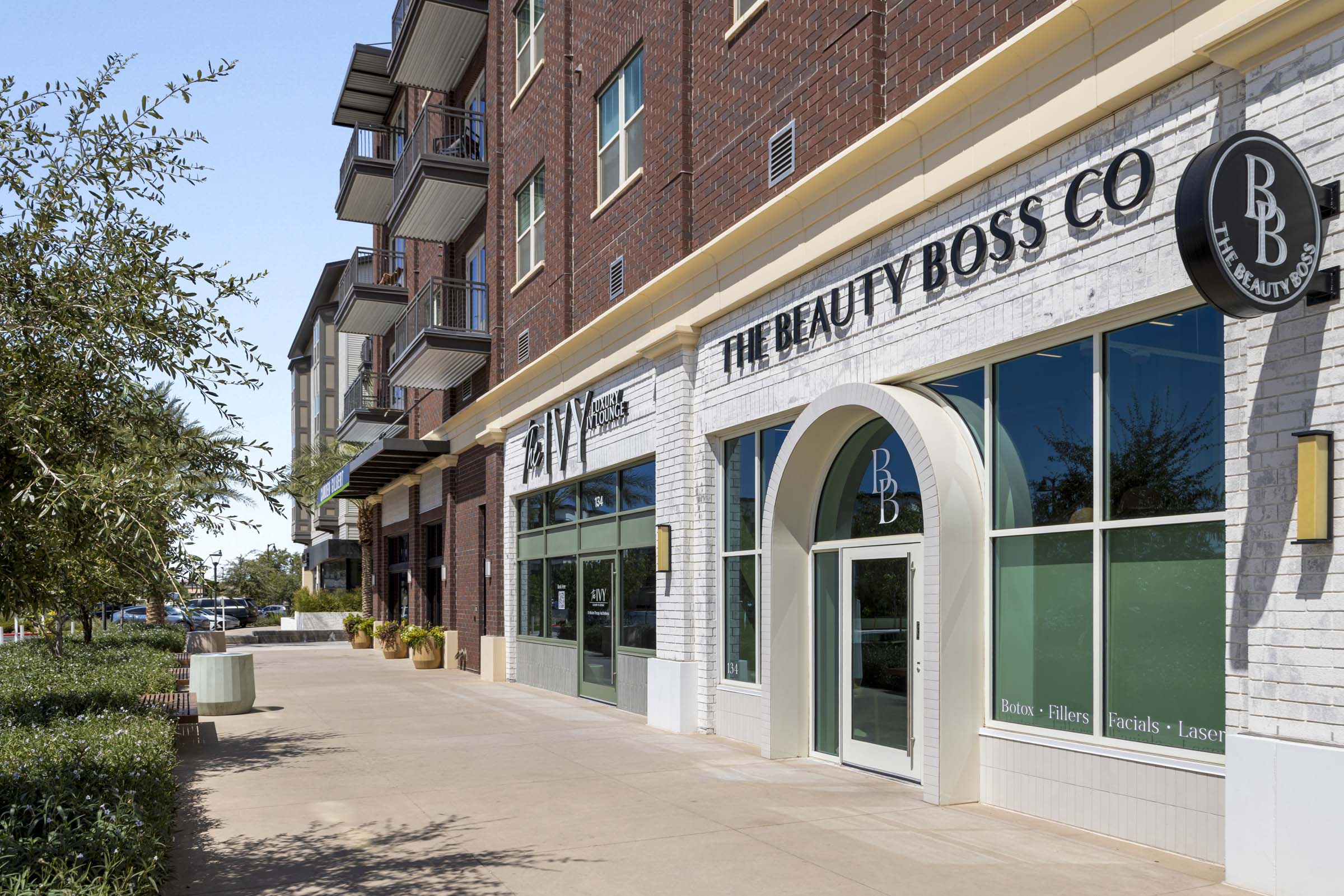 First-floor aesthetics studio, The Beaty Boss Co, at Camden Gilbert apartments in Gilbert, AZ 