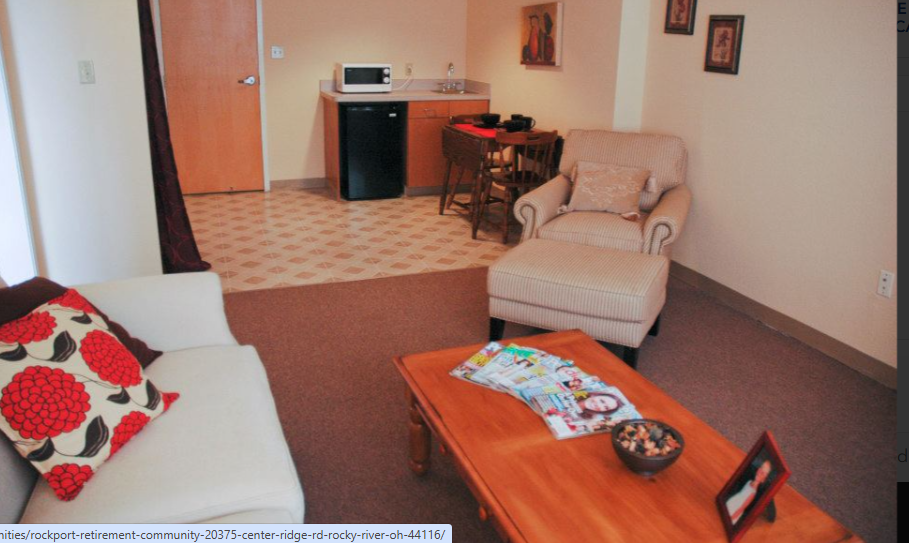 Suites at Rockport include handicap accessible areas with private rooms and private bathrooms.